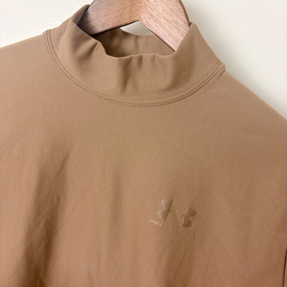 Under Armour ColdGear Base Layer Mens S/M Brown Hunting Tactical Compression Top